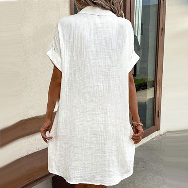 Nerina™ - Robe Chemise Décontractée Boutonnée