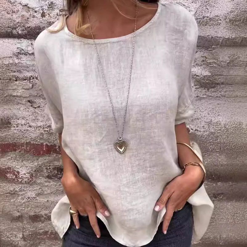 Kira™ - Blouse Décontractée en Coton et Lin