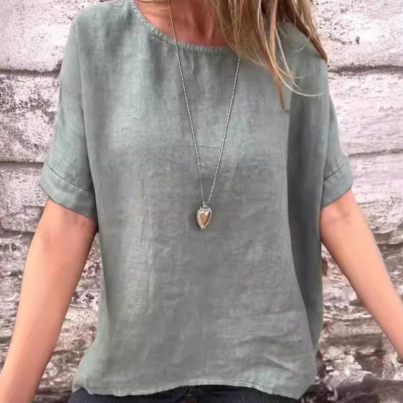 Kira™ - Blouse Décontractée en Coton et Lin