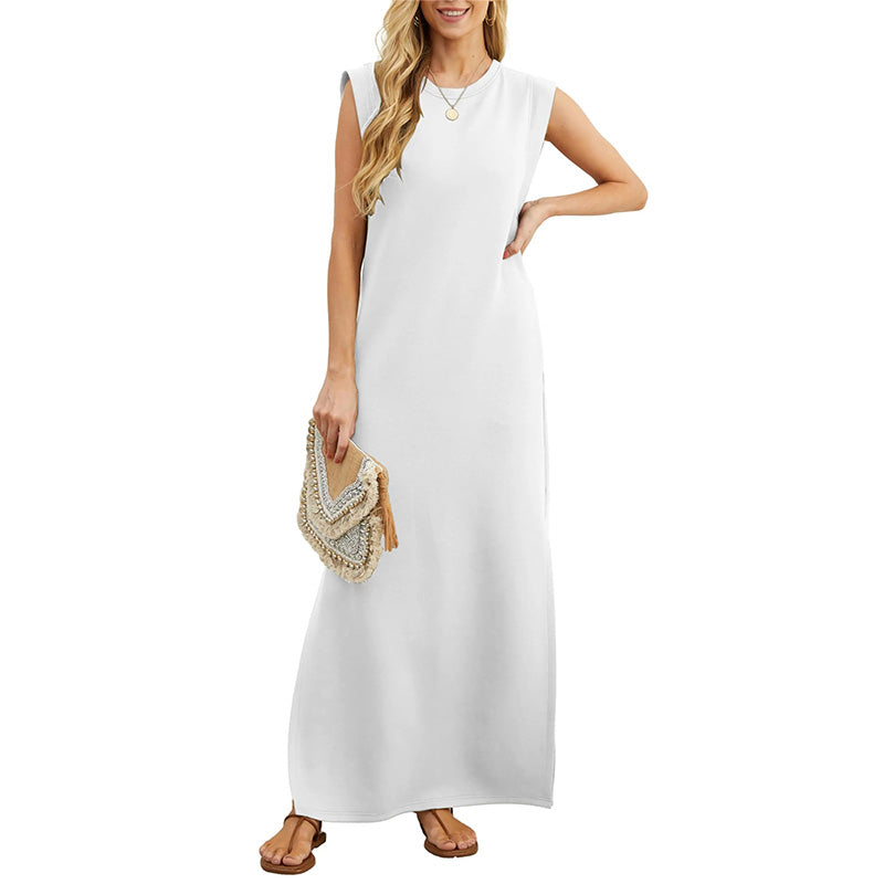 Soline™ - Robe Longue d'Été Sans Manches