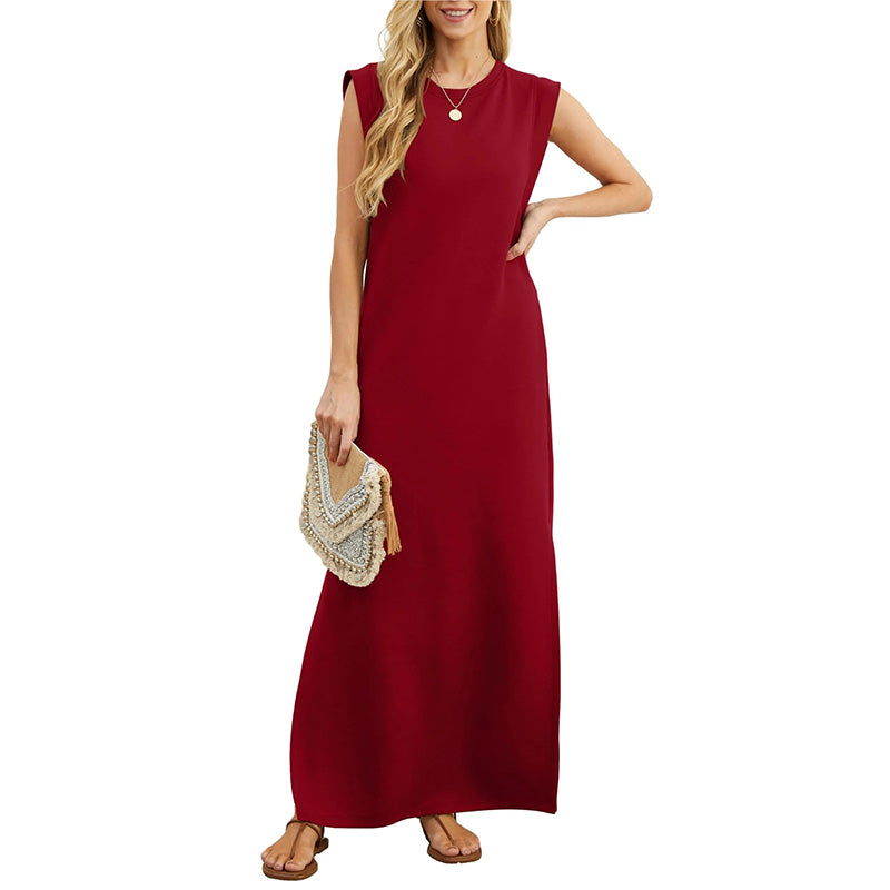 Soline™ - Robe Longue d'Été Sans Manches