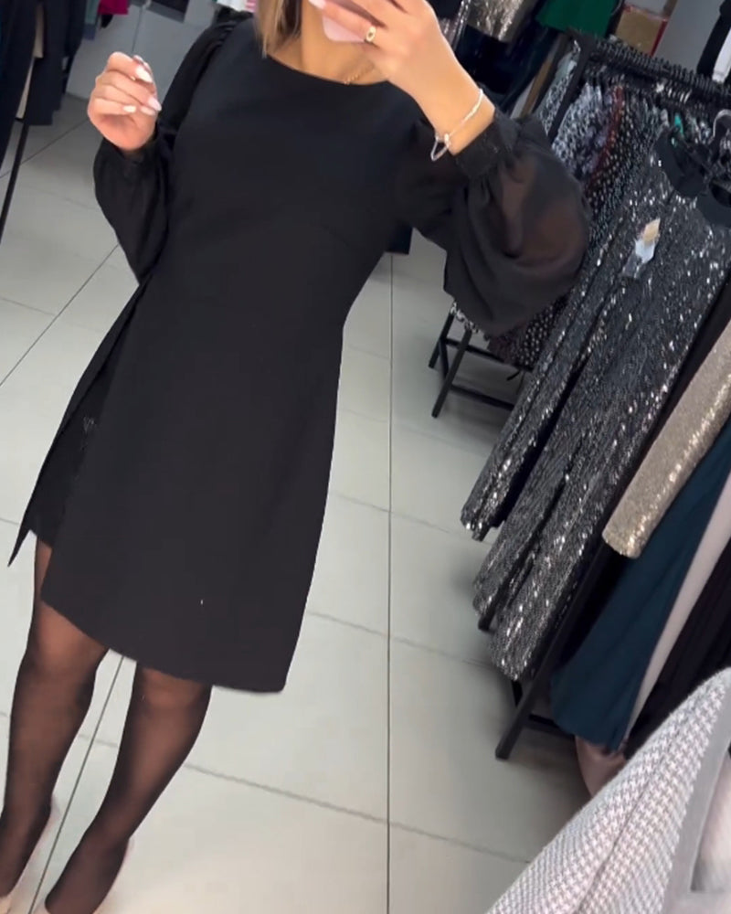 Carine™ - Robe midi deux-pièces élégante avec fente haute