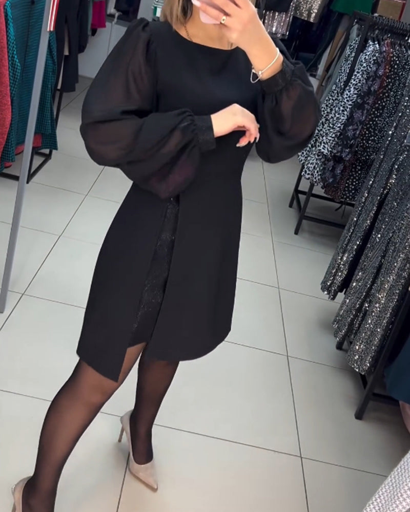 Carine™ - Robe midi deux-pièces élégante avec fente haute