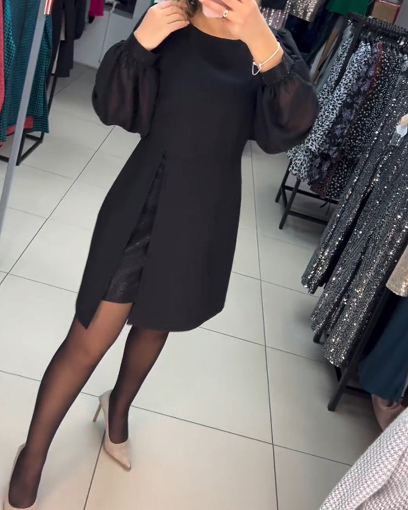 Carine™ - Robe midi deux-pièces élégante avec fente haute