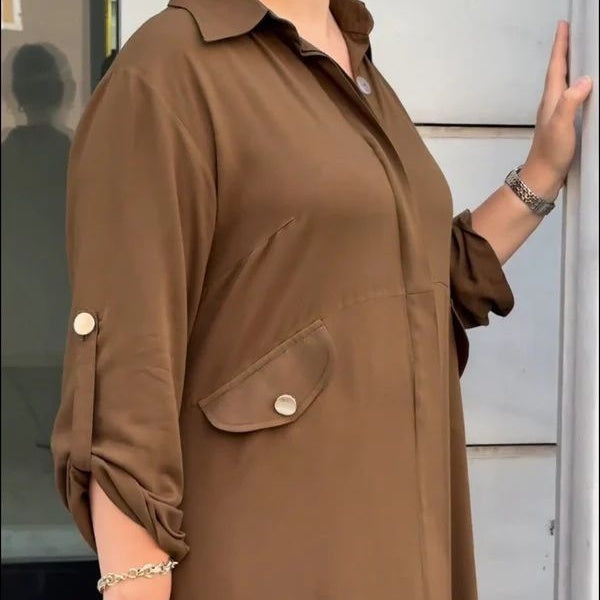Danae™ - Ensemble 2 pièces décontracté en couleur unie pour femmes