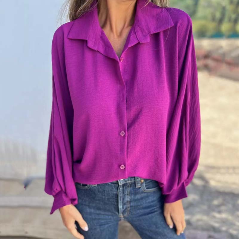 Aenor™ - Chemise Élégante et Polyvalente à Manches Lanterne