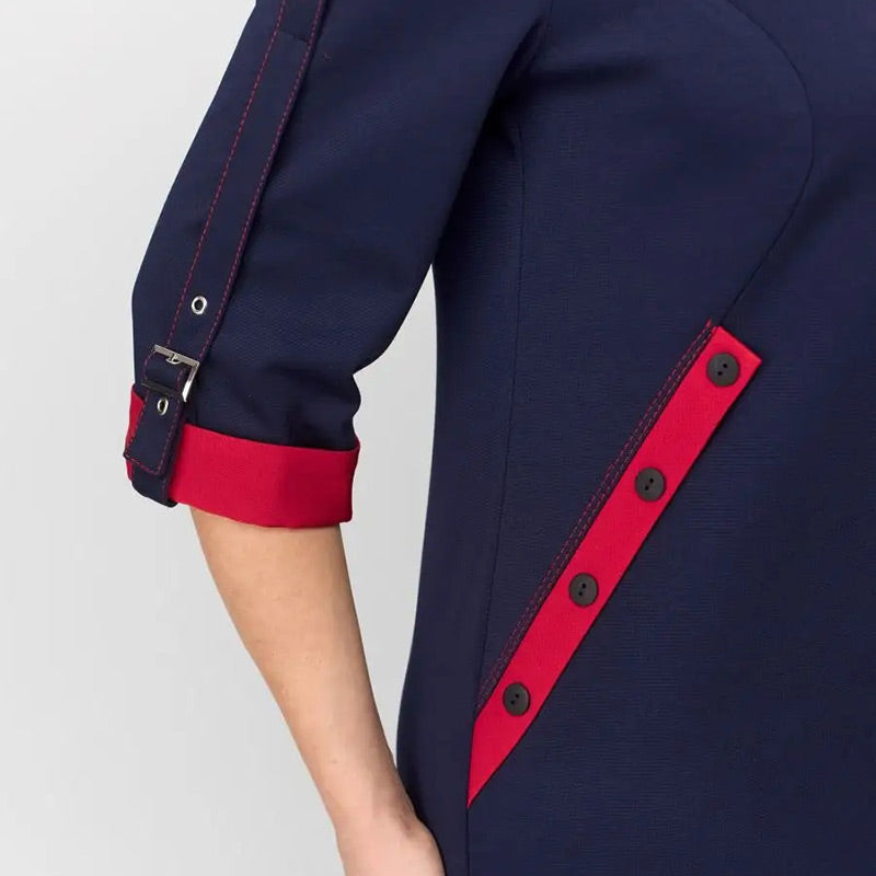 Hermine™ - Robe Élégante Femme avec Fermeture Latérale