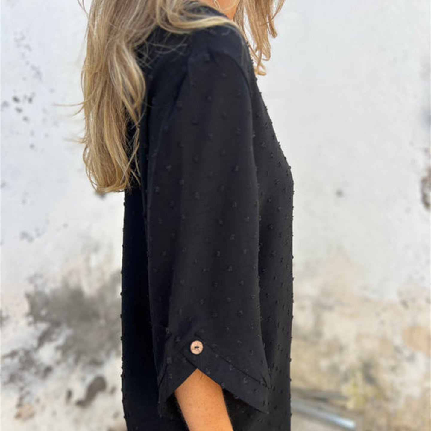 Marinette™ - Haut décontracté en jacquard à col rond pour femmes