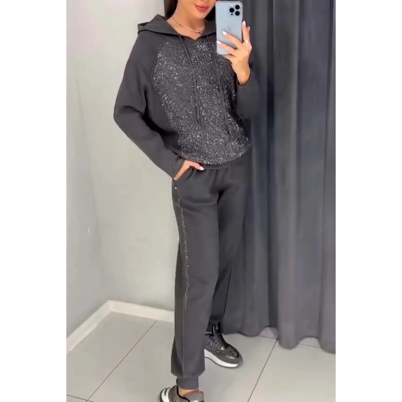 Cécile™ - Ensemble Décontracté à Capuche et Pantalon pour Femmes