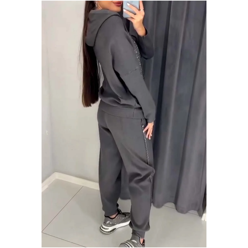 Cécile™ - Ensemble Décontracté à Capuche et Pantalon pour Femmes