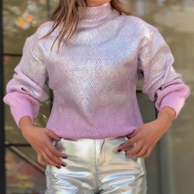 Brielle™ - Pull Tendance à Col Roulé pour Femmes