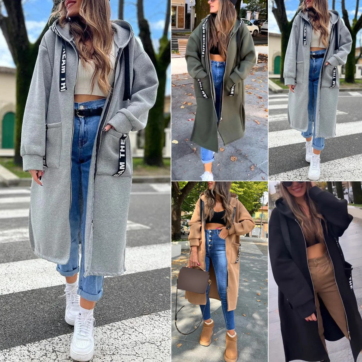 Giselle™ - Veste Longue à Capuche