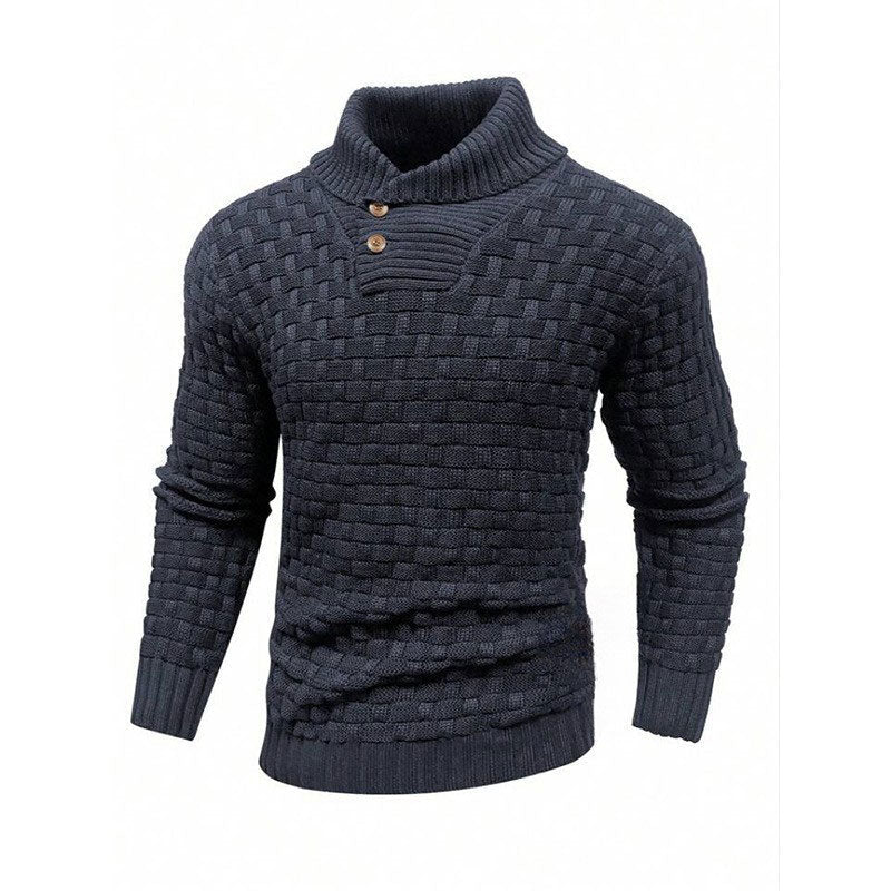 Mirko™ - Pull Homme Texturé Col Montant Élégant
