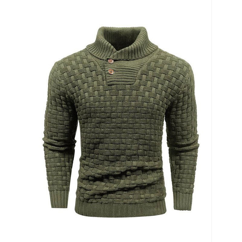 Mirko™ - Pull Homme Texturé Col Montant Élégant