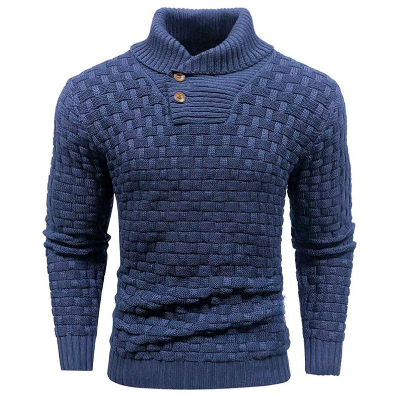 Mirko™ - Pull Homme Texturé Col Montant Élégant