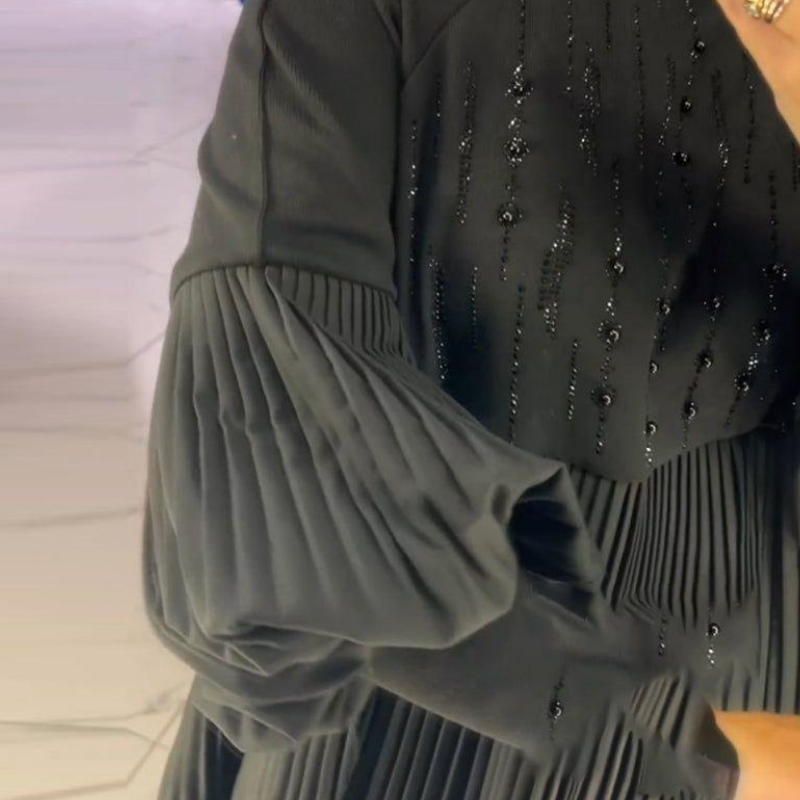 Aliénor™ - Robe Élégante à Manches Lanterne