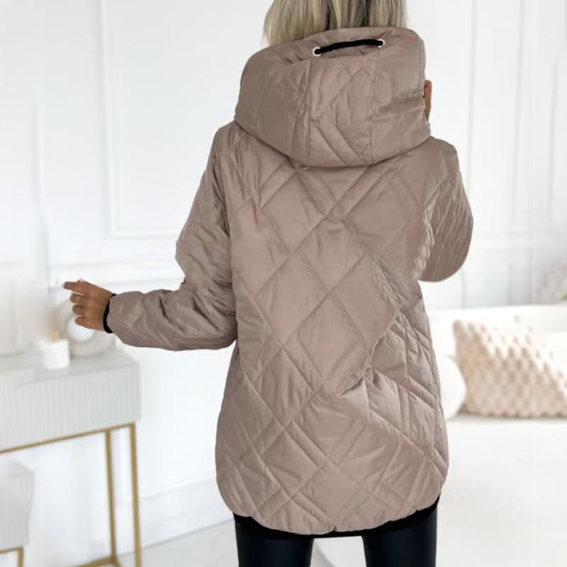 Petronella™ - Manteau Duvet Femme avec Capuche et Cordon de Serrage