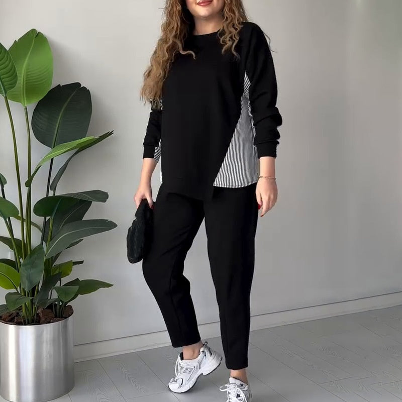 Anouk™ - Ensemble Lounge Deux Pièces à Blocs de Couleurs