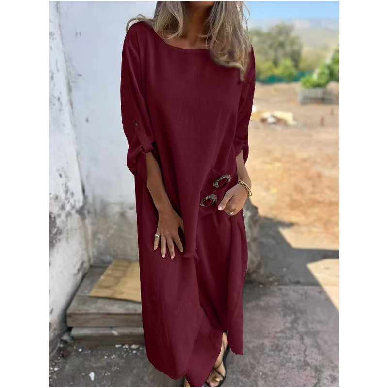Vela™ - Costume élégant en coton et lin pour femme