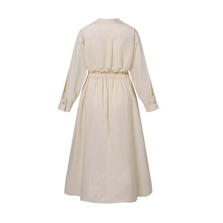 Barbe™ - Robe Maxi Longue en Coton Lin