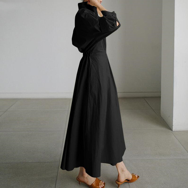 Barbe™ - Robe Maxi Longue en Coton Lin