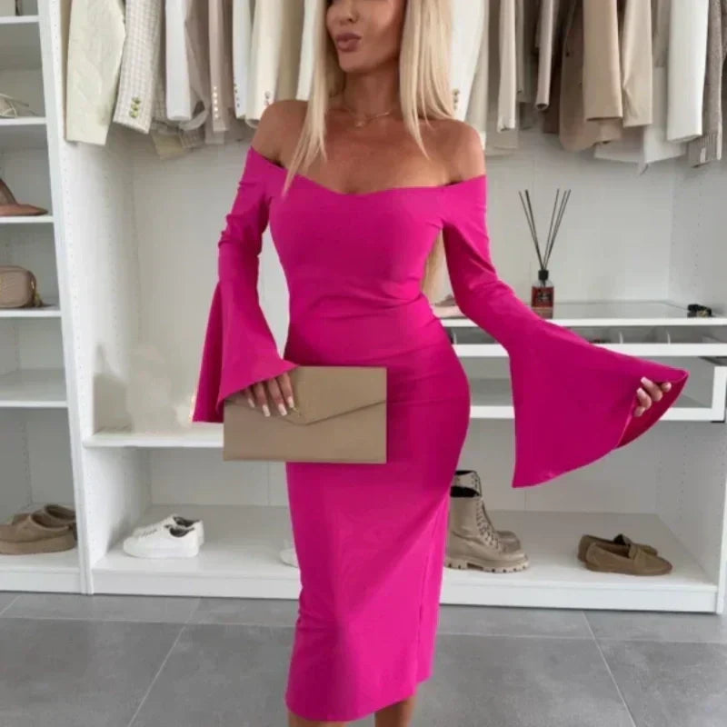 Philomène™ - Robe Élégante à Manches Évasées
