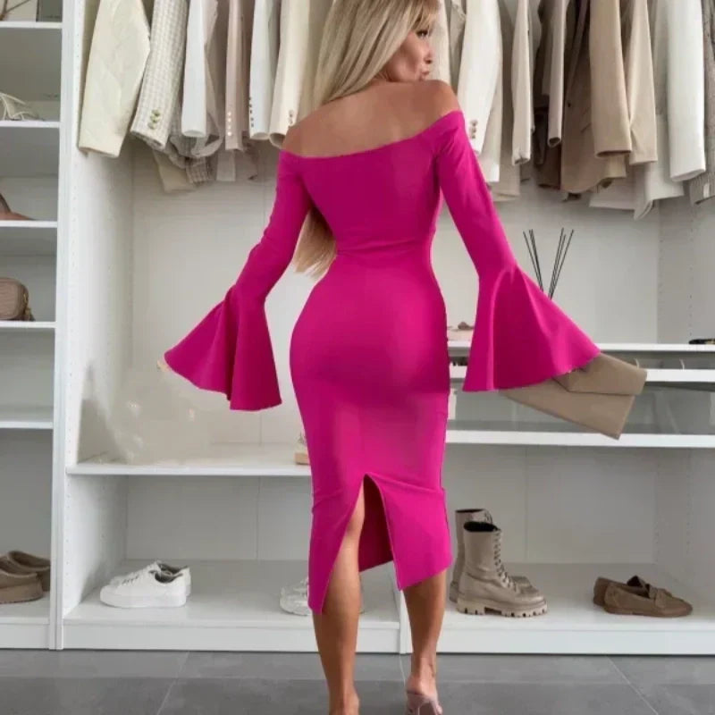 Philomène™ - Robe Élégante à Manches Évasées