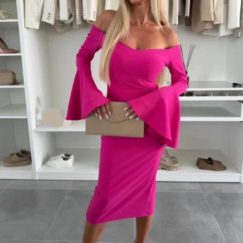 Philomène™ - Robe Élégante à Manches Évasées