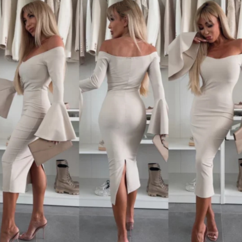 Philomène™ - Robe Élégante à Manches Évasées