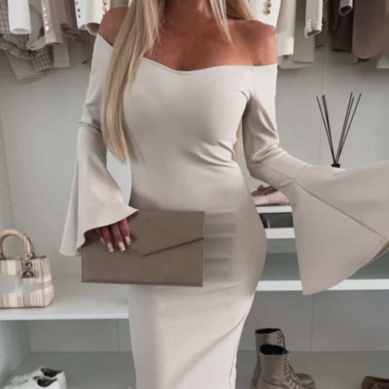Philomène™ - Robe Élégante à Manches Évasées
