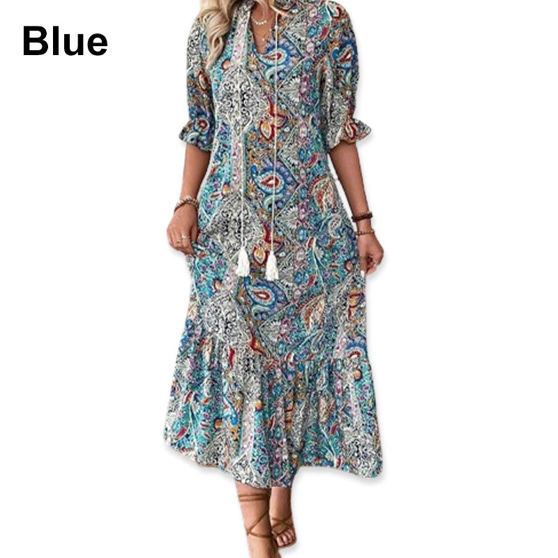 Lise™ - Robe Bobo Élégante avec Motif Floral