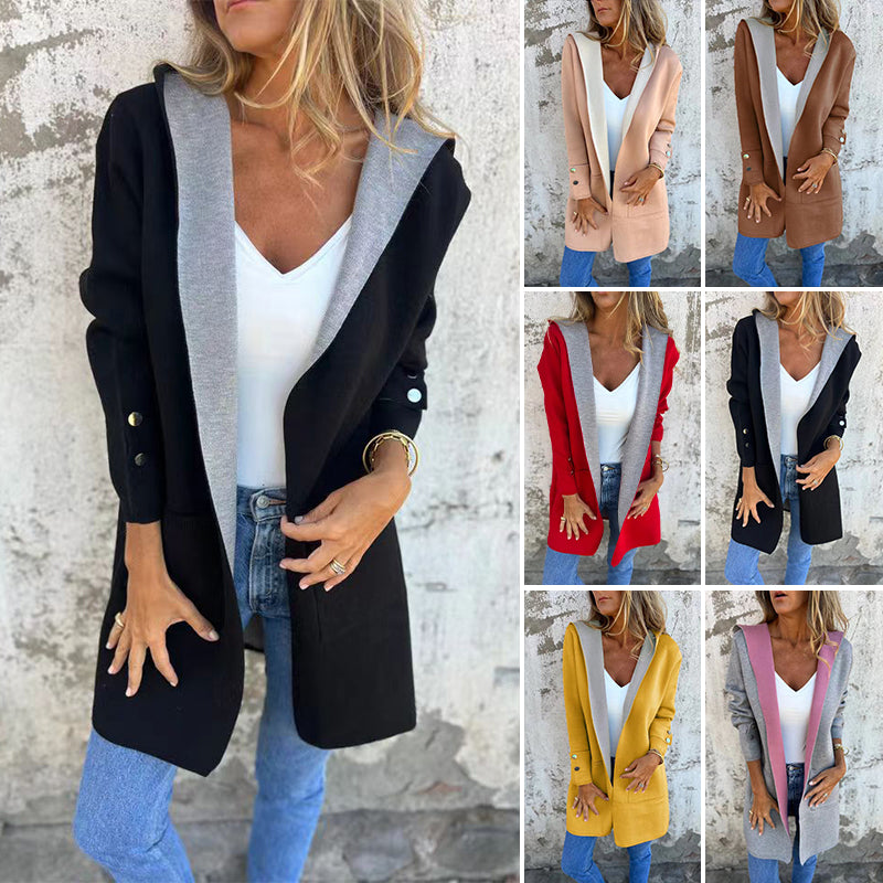 Poppy™ - Manteau à Bloc de Couleurs avec Capuche