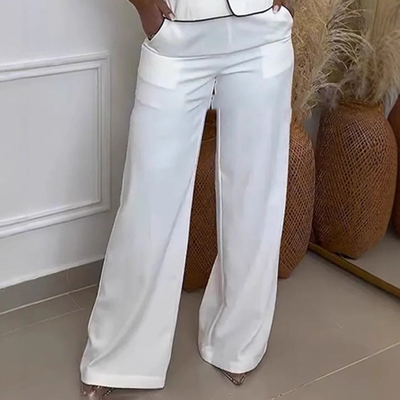 Amara™ - Ensemble Top à Une Épaule et Pantalon Large pour Femmes