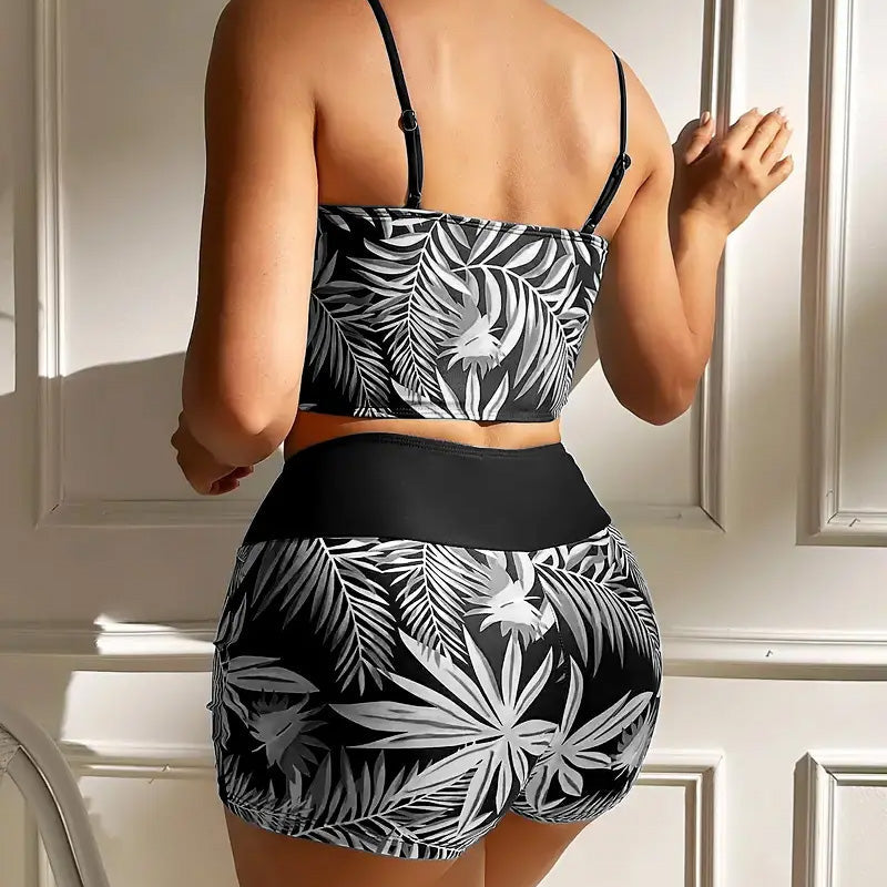 Taline™ - Maillot De Bain Deux Pièces Imprimé Femme