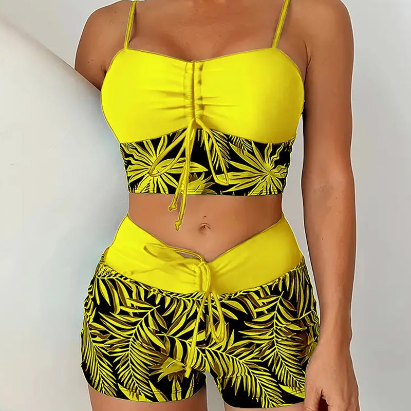 Taline™ - Maillot De Bain Deux Pièces Imprimé Femme