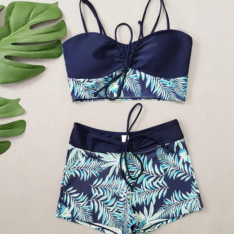 Taline™ - Maillot De Bain Deux Pièces Imprimé Femme