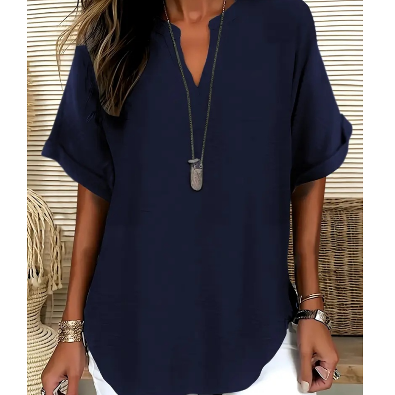 Sylmira™ - Blouse Ample Élégante à Col V