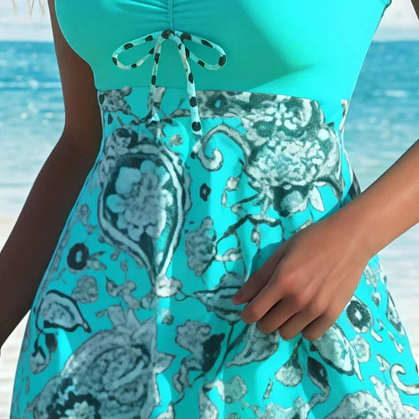Jorixa™ - Maillot de bain robe femme gainante avec short intégré élégant