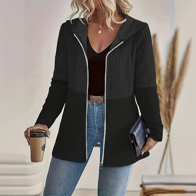 Melisandra™ - Veste Tendance pour Femme avec Capuche et Fermeture Éclair