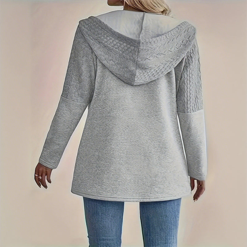 Melisandra™ - Veste Tendance pour Femme avec Capuche et Fermeture Éclair
