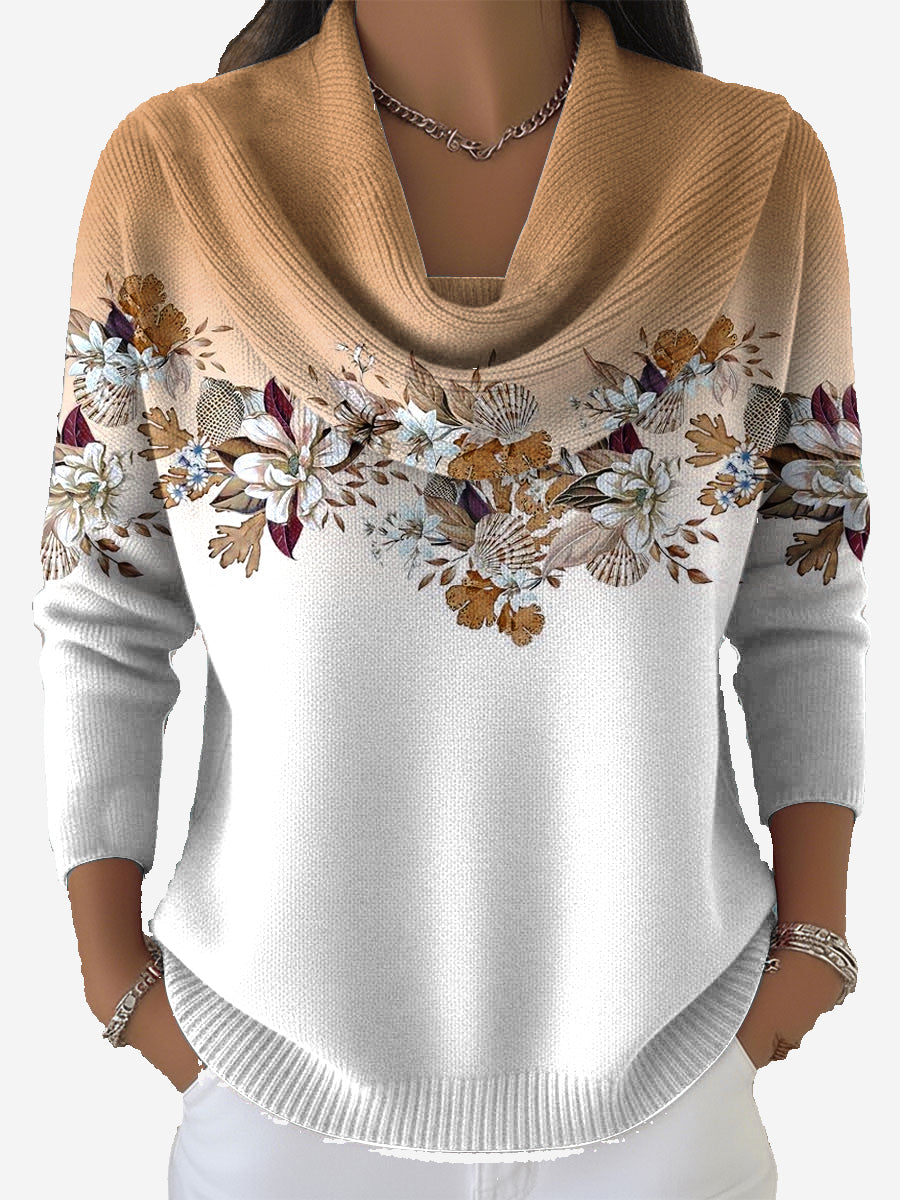Elarionne™ - Pull Doux à Imprimé Fleuri