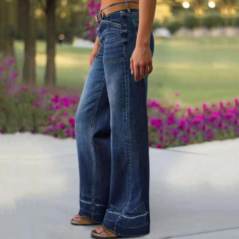 Aurevia™ - Jean Large Style Vintage Femme