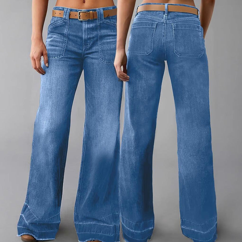 Aurevia™ - Jean Large Style Vintage Femme