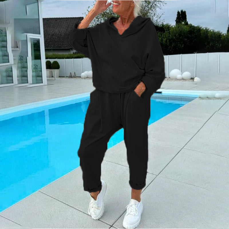 Djoekje - Ensemble femme avec sweat à capuche et pantalon décontracté