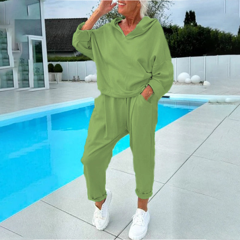 Djoekje - Ensemble femme avec sweat à capuche et pantalon décontracté