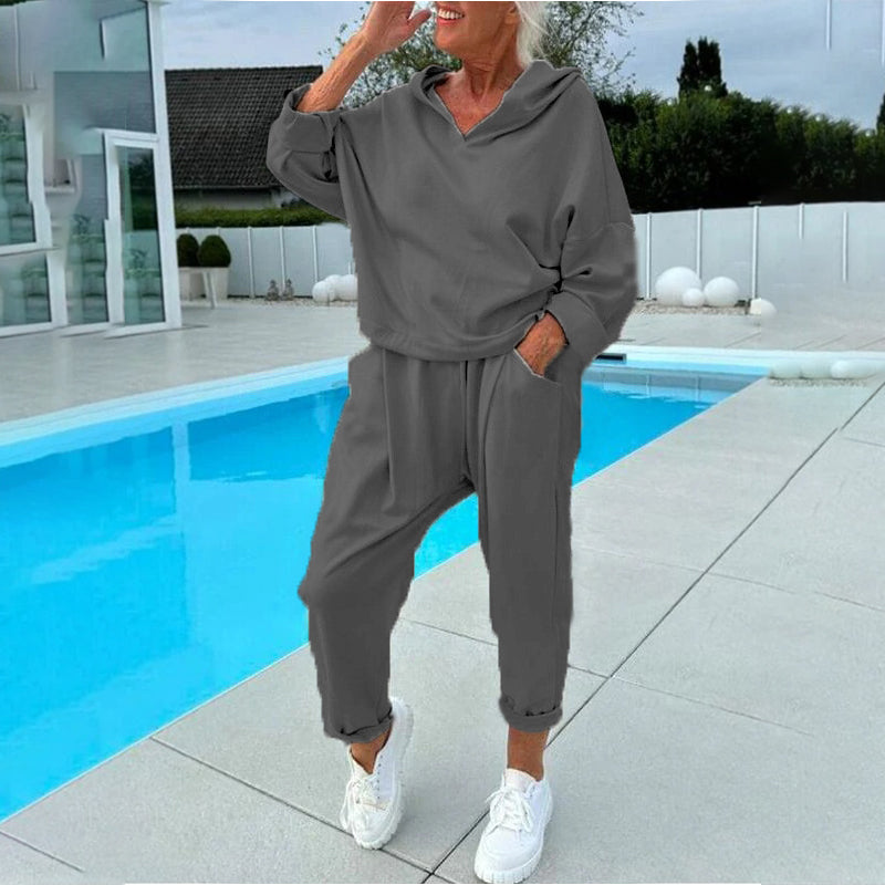 Djoekje - Ensemble femme avec sweat à capuche et pantalon décontracté