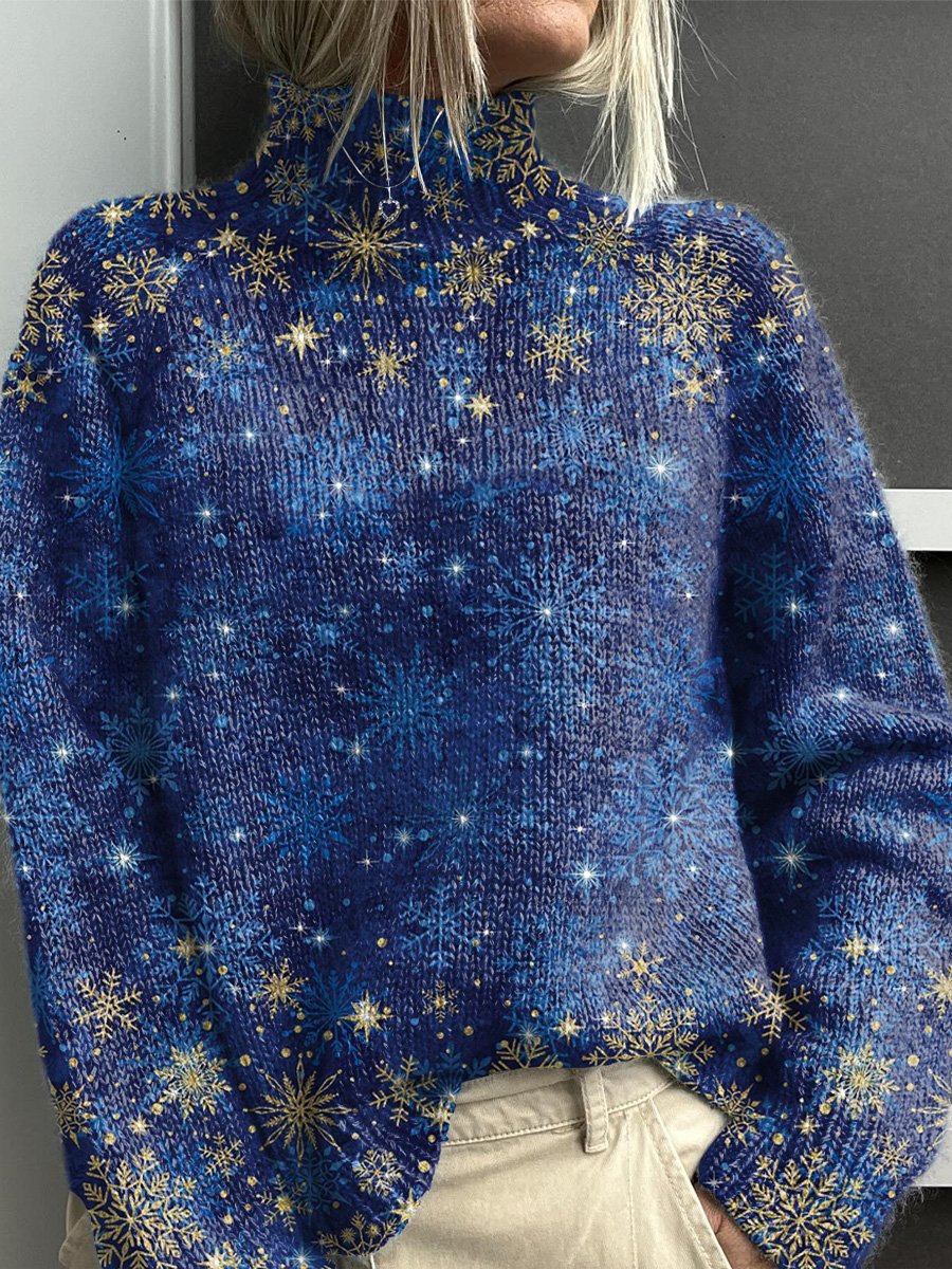 Noelle™ - Pull Col Roulé Arc-en-Ciel