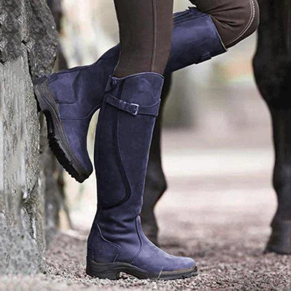 Averlina™ - Bottes d’Équitation en Cuir Imperméable