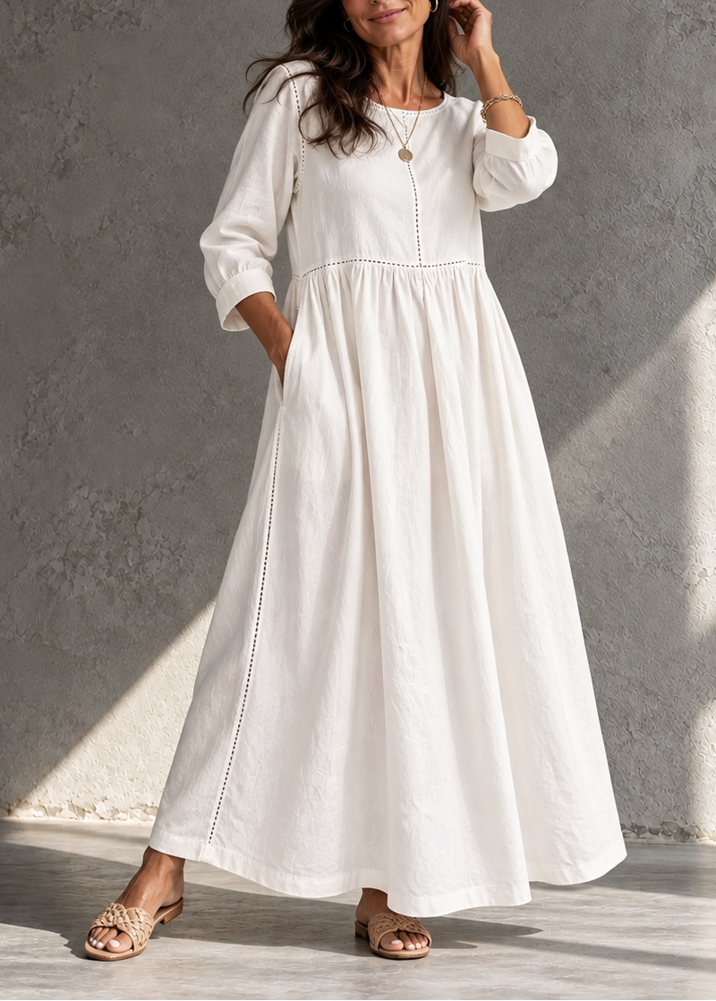 Beatrijs - Robe femme midi en denim vintage