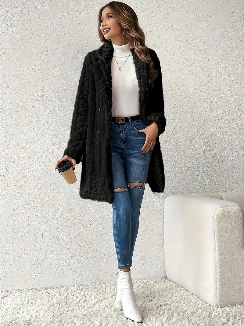 Léa™ - Manteau en fausse fourrure pour femme